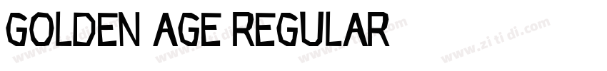 Golden Age Regular字体转换